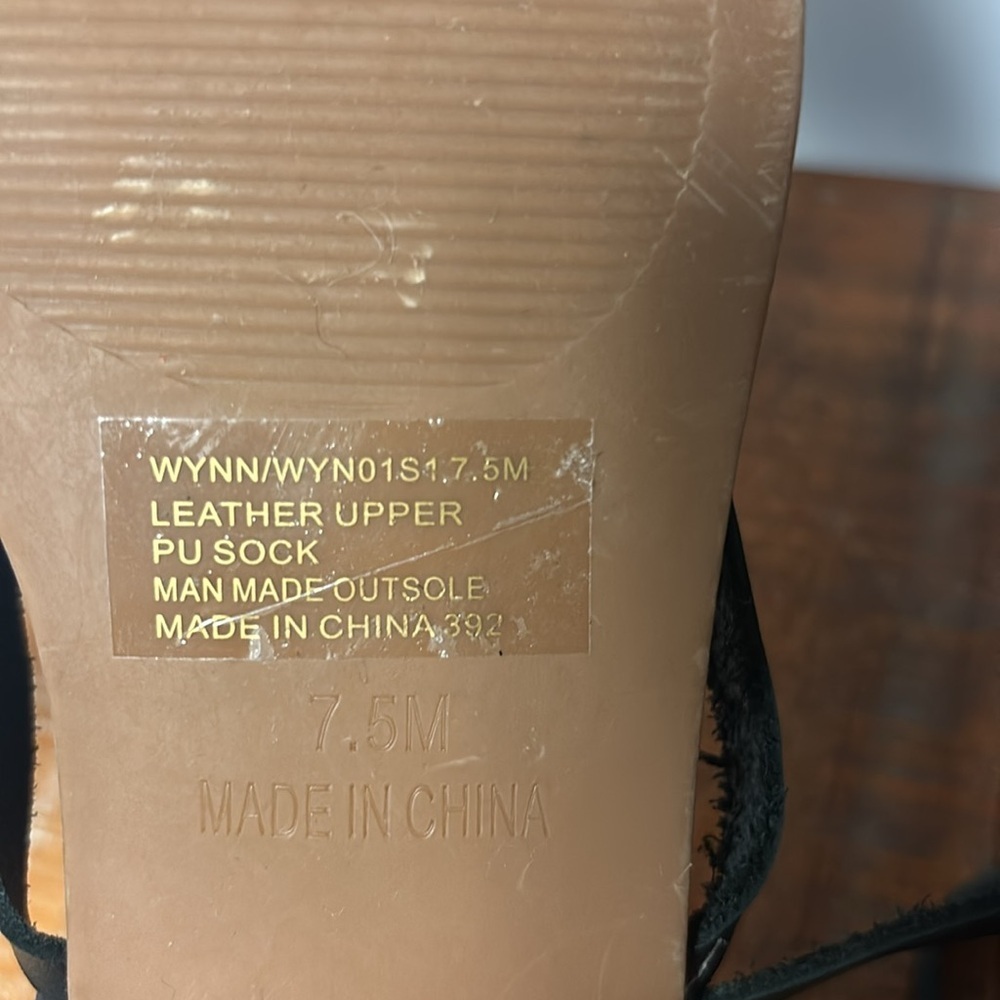 Steve Madden Black and Tan Stappy Women's Sandals - Picture 6 of 6